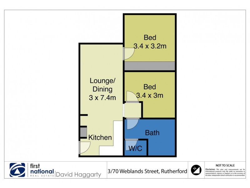 1/70 Weblands Street, Rutherford NSW 2320 Floorplan