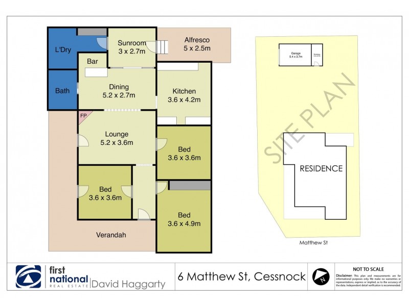 6 Matthew Street, Cessnock NSW 2325 Floorplan