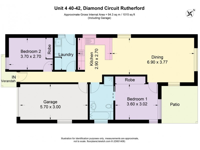 4/40-42 diamond, Rutherford NSW 2320 Floorplan