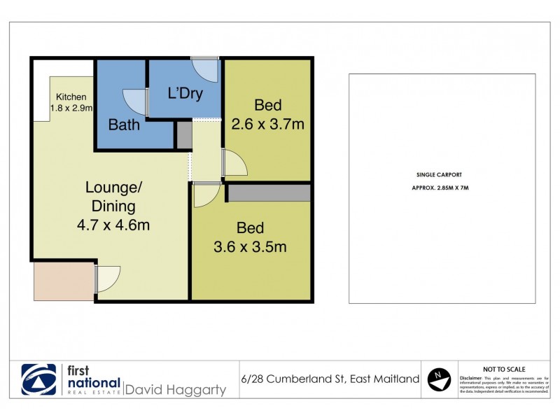 6/28. Cumberland Street, East Maitland NSW 2323 Floorplan
