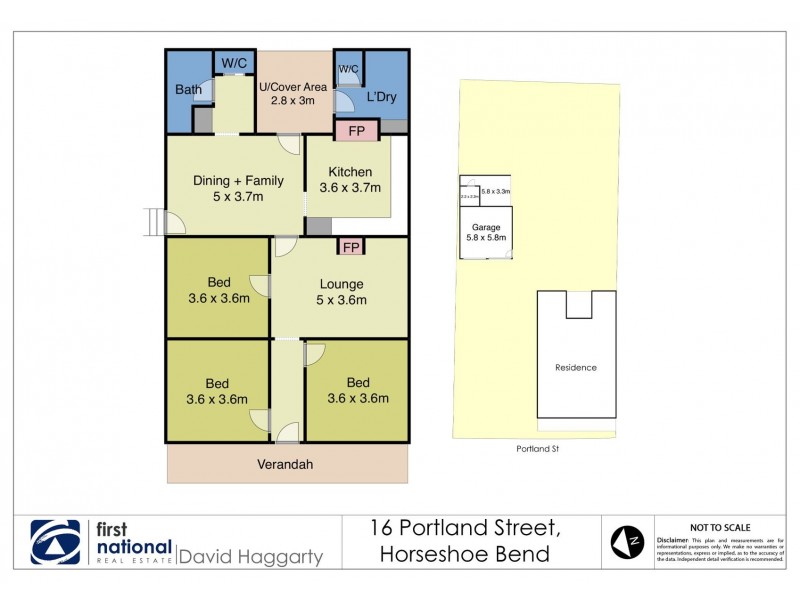 16 Portland Street, Horseshoe Bend NSW 2320 Floorplan