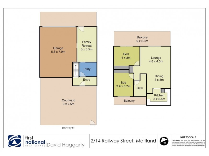2/14 Railway Street, Maitland NSW 2320 Floorplan