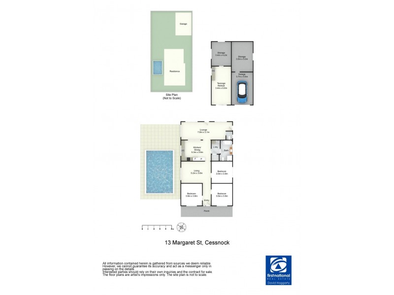 13 Margaret Street, Cessnock NSW 2325 Floorplan