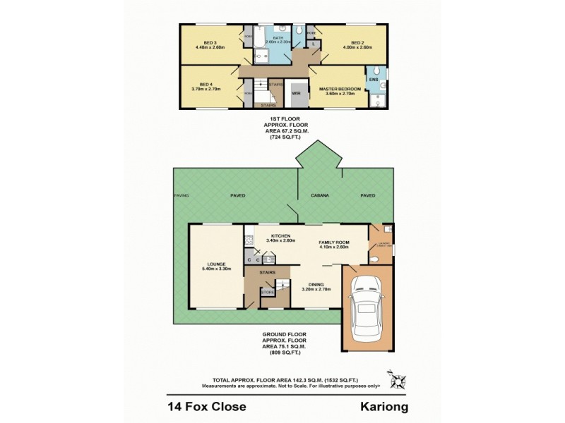 14 Fox Close, Kariong NSW 2250 Floorplan