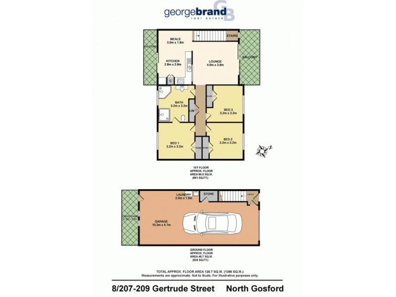 8/207-209 Gertrude Street, North Gosford NSW 2250 Floorplan