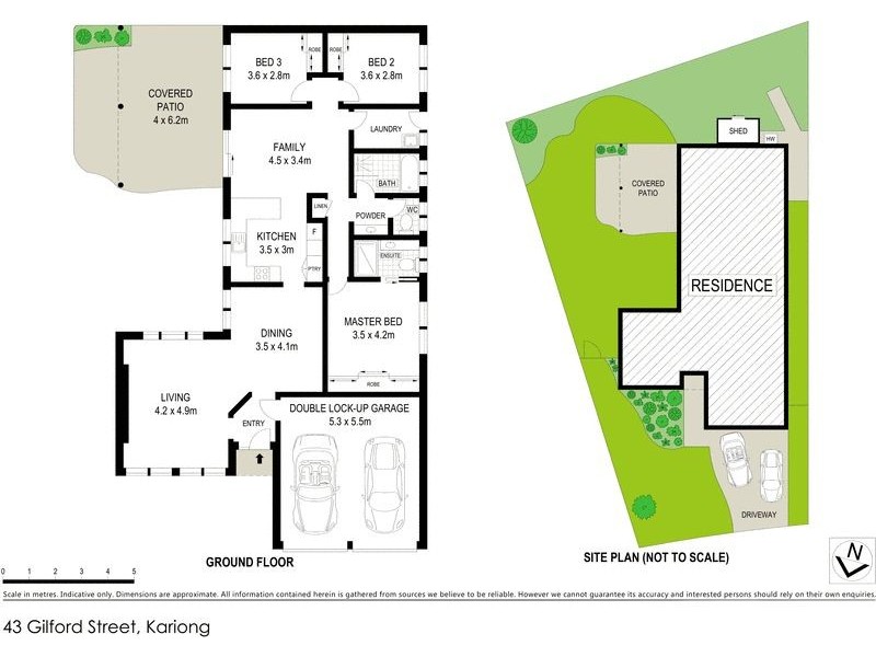 43 Gilford Street, Kariong NSW 2250 Floorplan