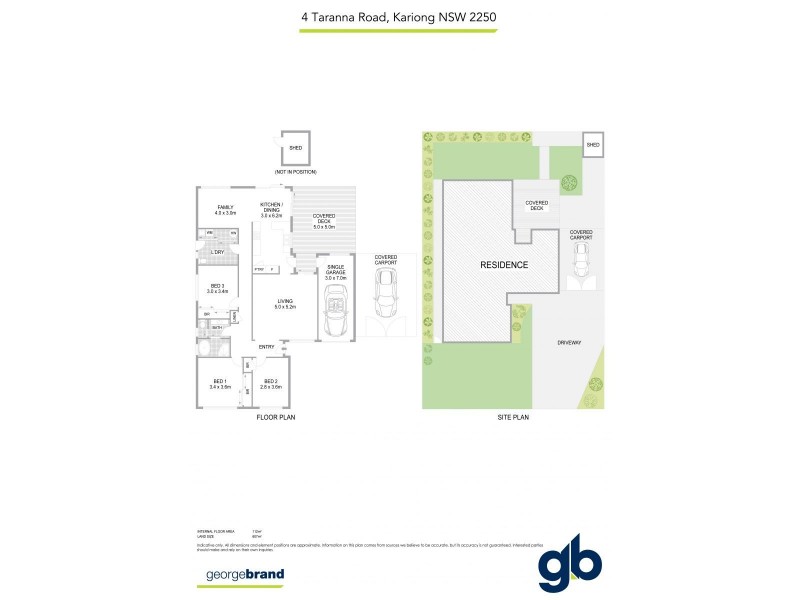 4 Taranna Road, Kariong NSW 2250 Floorplan