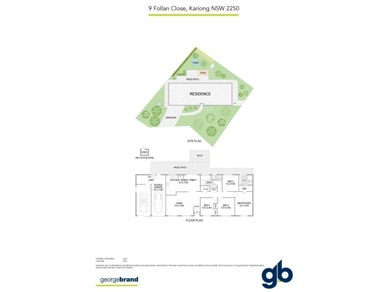 9 Follan Close, Kariong NSW 2250 Floorplan