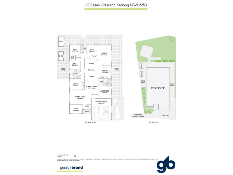 63 Casey Crescent, Kariong NSW 2250 Floorplan
