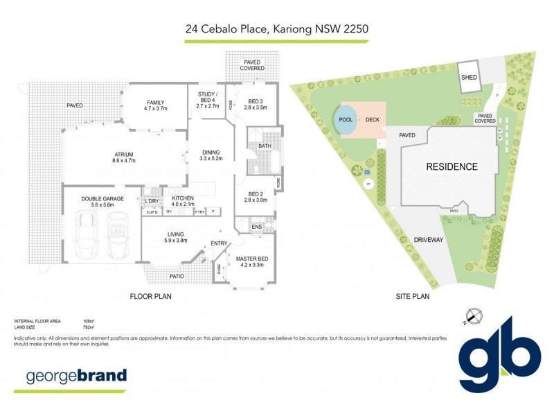 24 Cebalo Place, Kariong NSW 2250 Floorplan