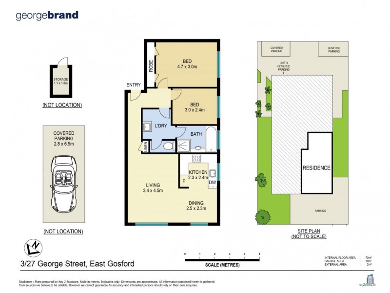 3/27 George Street, East Gosford NSW 2250 Floorplan