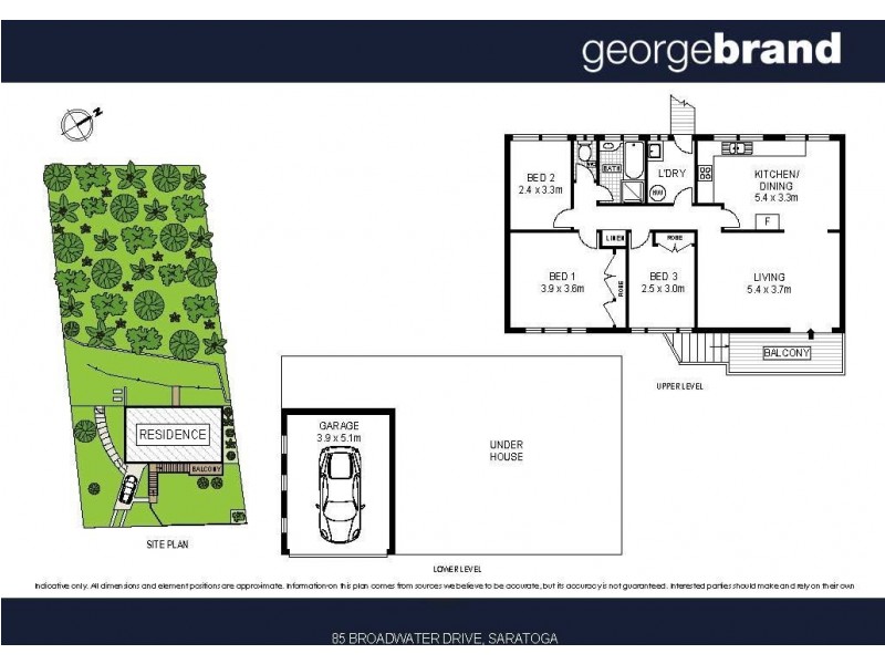 85 Broadwater Drive, Saratoga NSW 2251 Floorplan