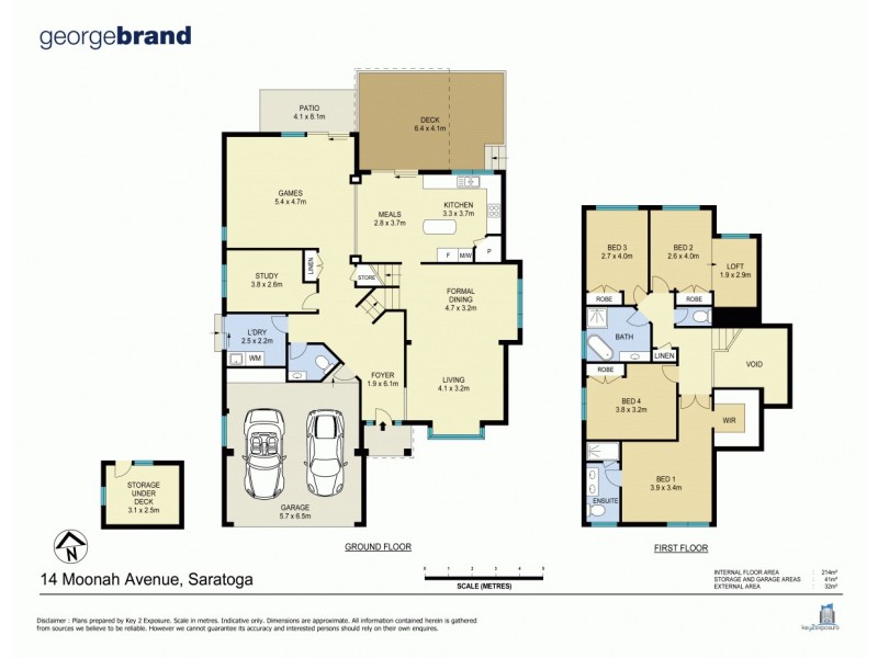 14 Moonah Avenue, Saratoga NSW 2251 Floorplan