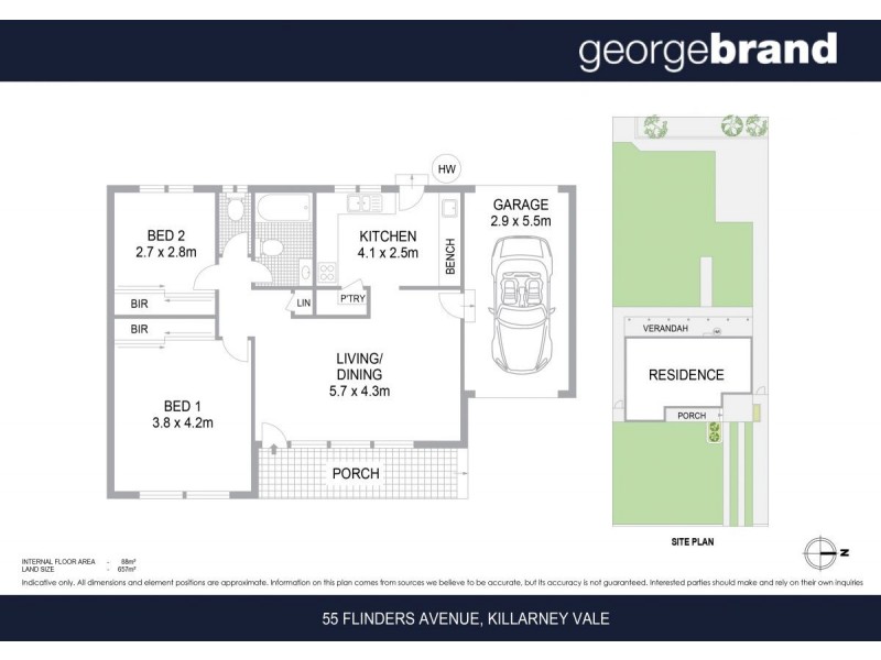 55 Flinders Avenue, Killarney Vale NSW 2261 Floorplan