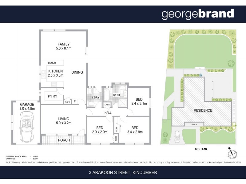 3 Arakoon Street, Kincumber NSW 2251 Floorplan