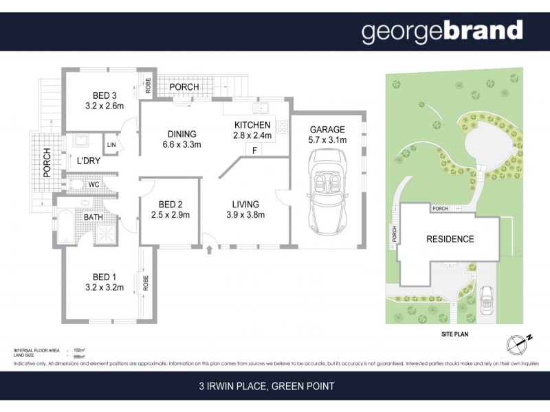 3 Irwin Place, Green Point NSW 2251 Floorplan