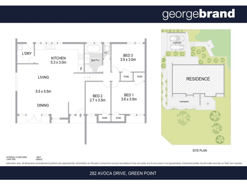 282 Avoca Drive, Green Point NSW 2251 Floorplan