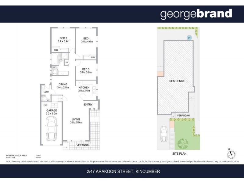 2/47 Arakoon Street, Kincumber NSW 2251 Floorplan