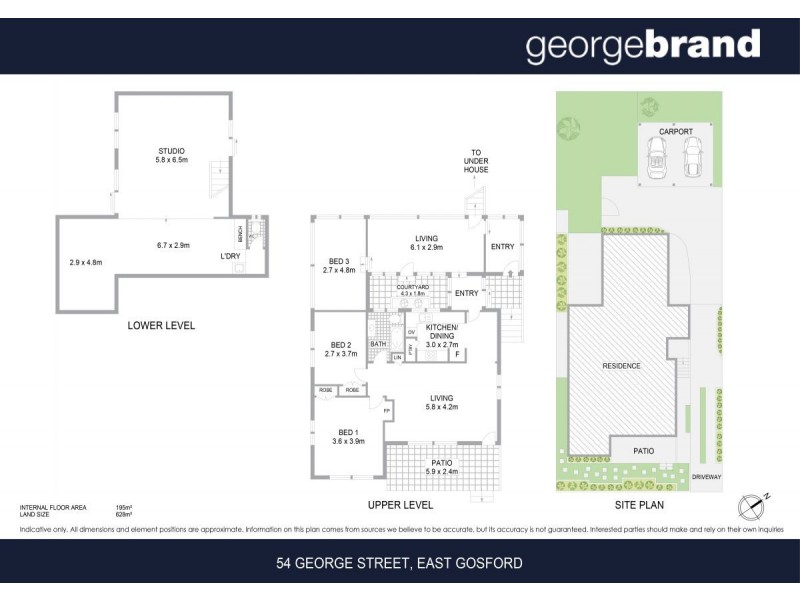 54 George Street, East Gosford NSW 2250 Floorplan