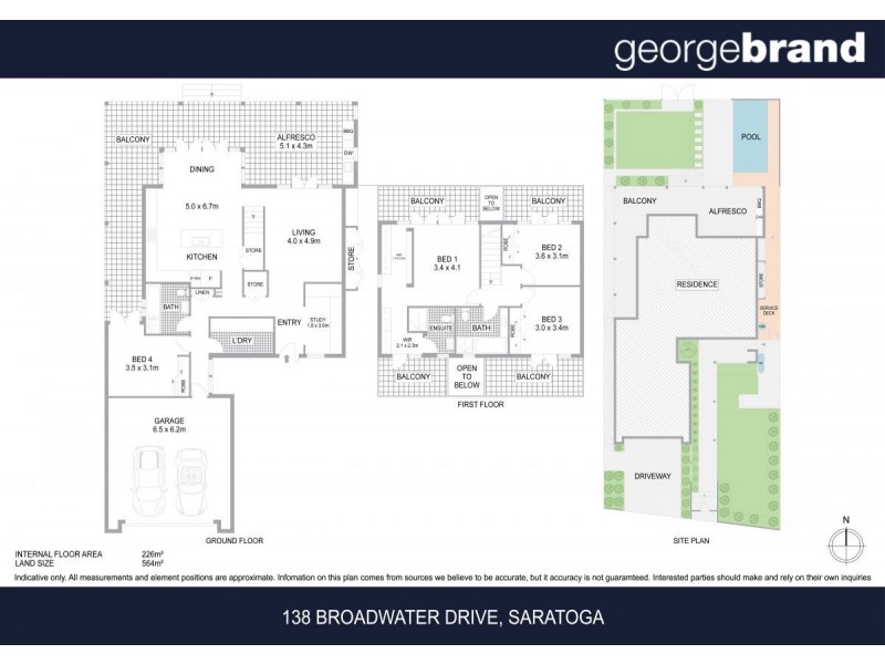 138 Broadwater Drive, Saratoga NSW 2251 Floorplan