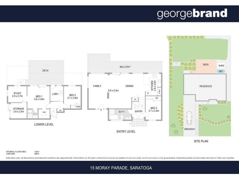 15 Moray Parade, Saratoga NSW 2251 Floorplan