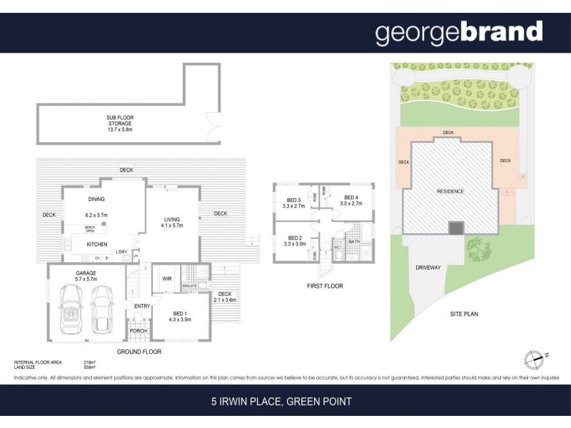 5 Irwin Place, Green Point NSW 2251 Floorplan