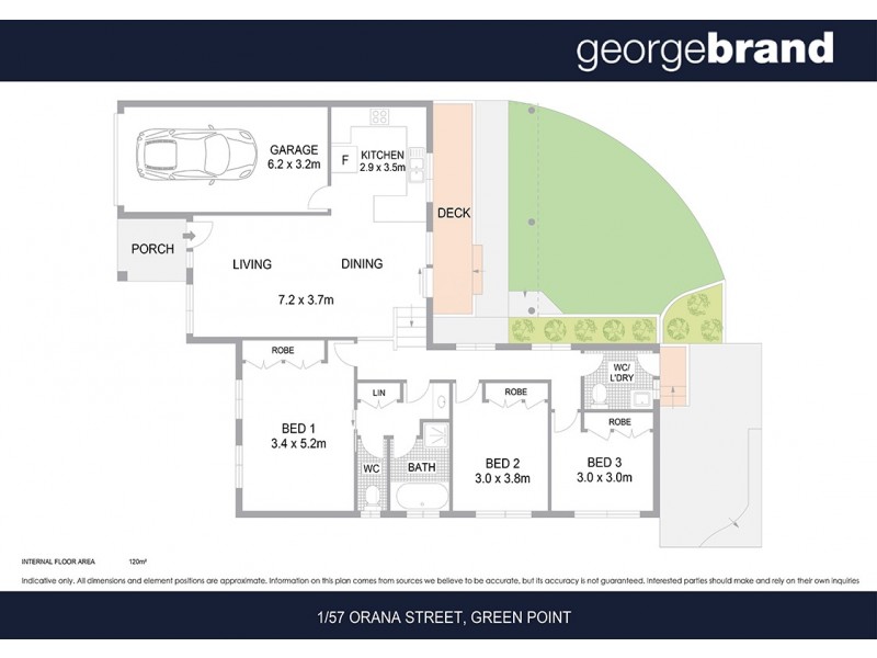 1/57 Orana St, Green Point NSW 2251 Floorplan