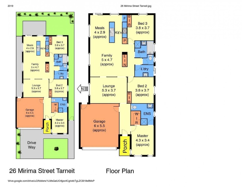 26 Mirima Street, Tarneit VIC 3029 Floorplan