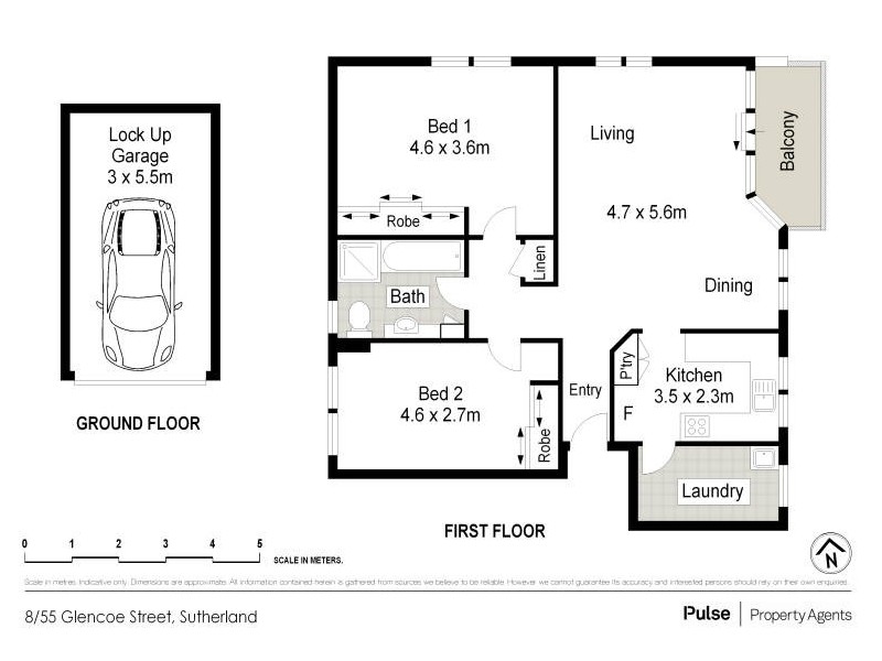8/55-57 Glencoe Street, Sutherland NSW 2232 Floorplan