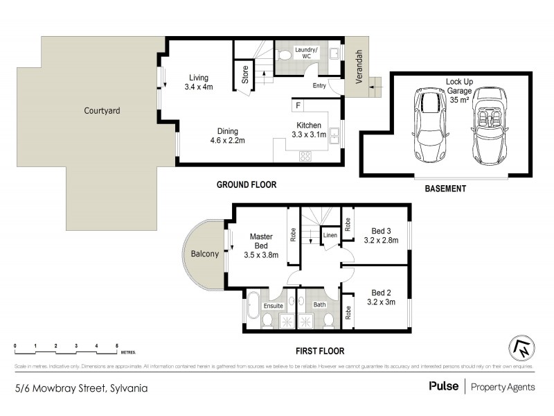 5/6 Mowbray Street, Sylvania NSW 2224 Floorplan