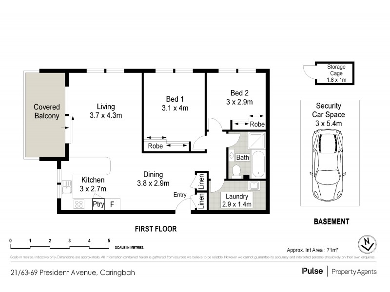 21/63-69 President Avenue, Caringbah NSW 2229 Floorplan
