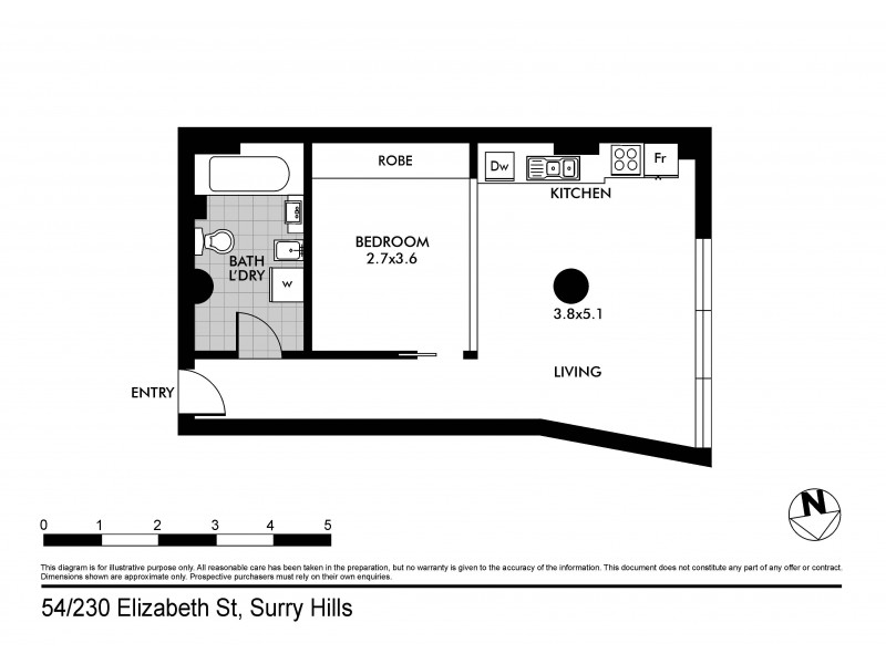 54/230 Elizabeth Street, Surry Hills NSW 2010 Floorplan