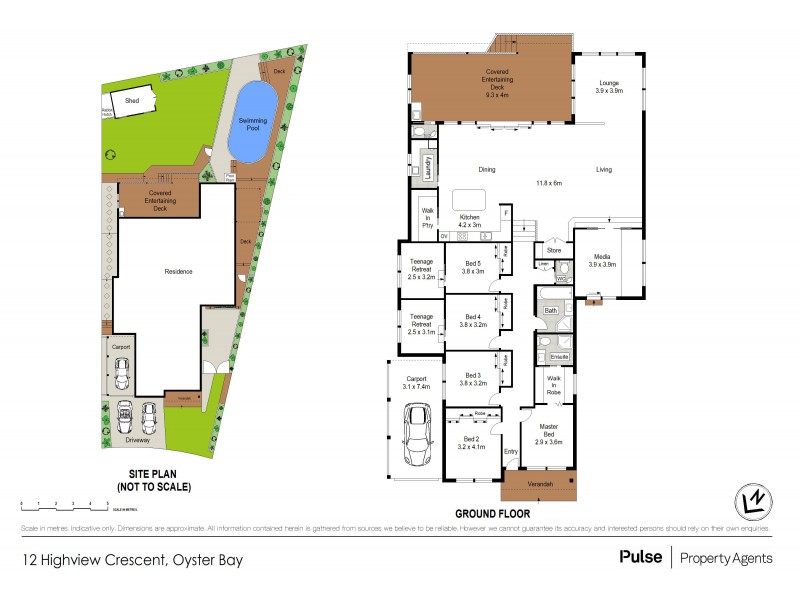 12 Highview Crescent, Oyster Bay NSW 2225 Floorplan