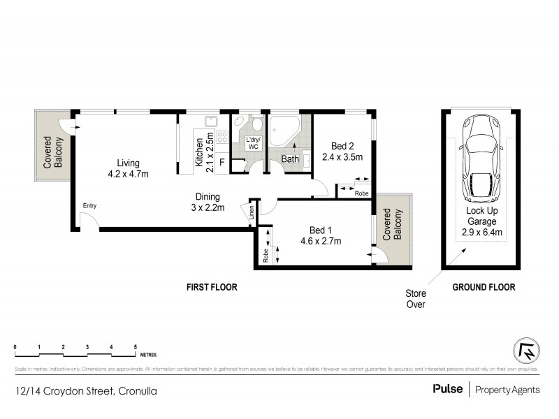12/14 Croydon Street, Cronulla NSW 2230 Floorplan