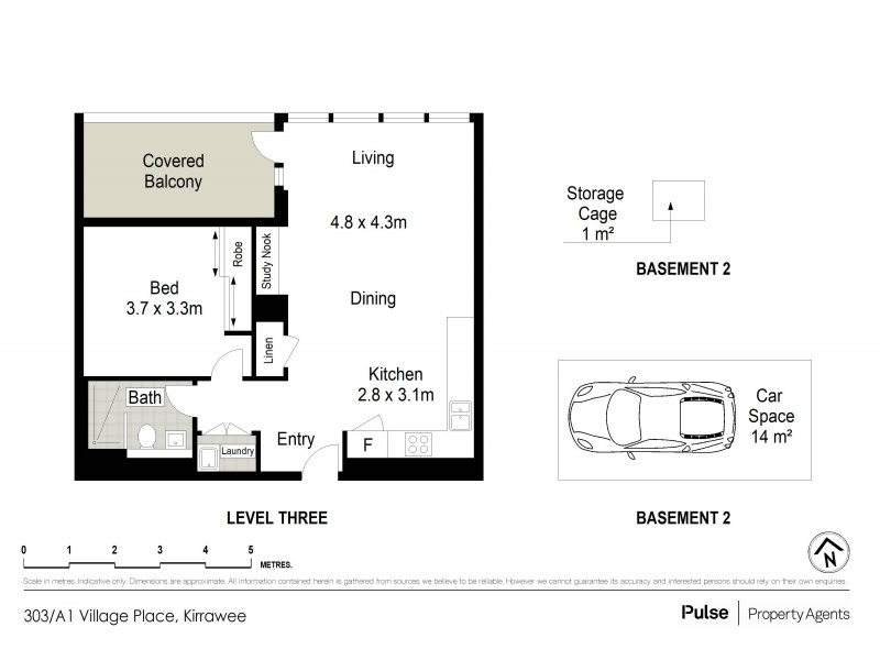 303/1 Village Place, Kirrawee NSW 2232 Floorplan