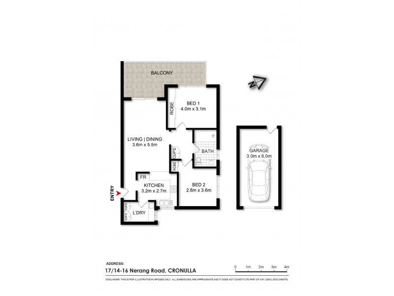 17/14-16 Nerang Road, Cronulla NSW 2230 Floorplan