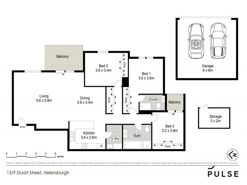 13/9 Stuart Street, Helensburgh NSW 2508 Floorplan