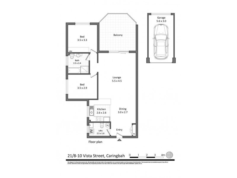 21/8-10 Vista Street, Caringbah NSW 2229 Floorplan