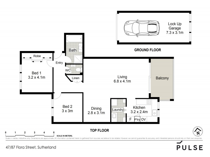47/87-89 Flora Street, Sutherland NSW 2232 Floorplan