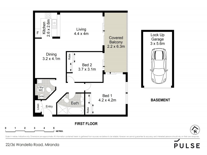 22/36 Wandella Road, Miranda NSW 2228 Floorplan