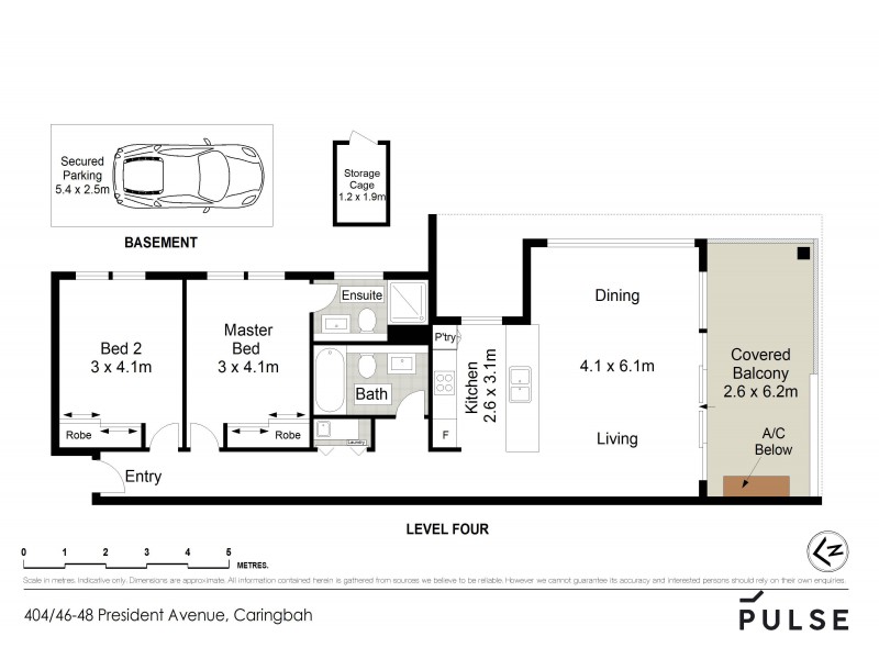 404/46-48 President Avenue, Caringbah NSW 2229 Floorplan
