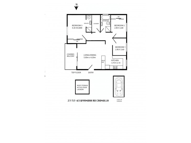27/57-63 Wyanbah Road, Cronulla NSW 2230 Floorplan