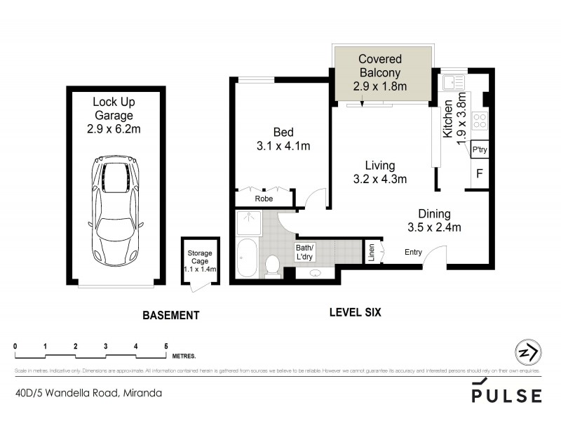 40D/5-29 Wandella Road, Miranda NSW 2228 Floorplan