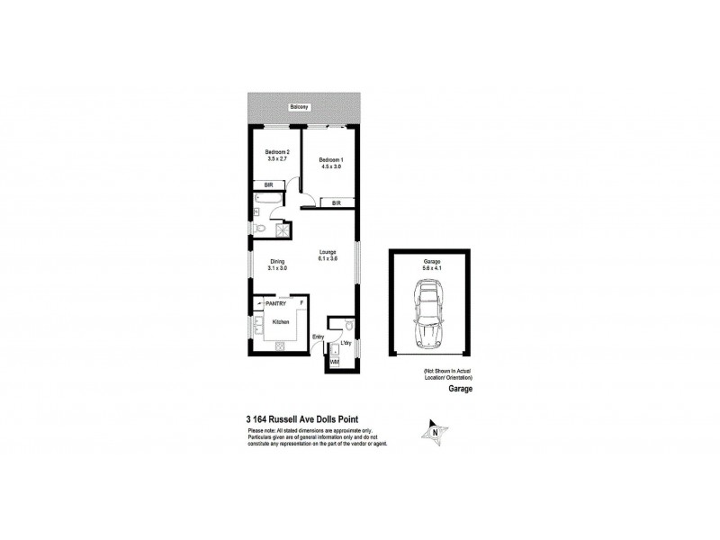 3/164 Russell Avenue, Sans Souci NSW 2219 Floorplan