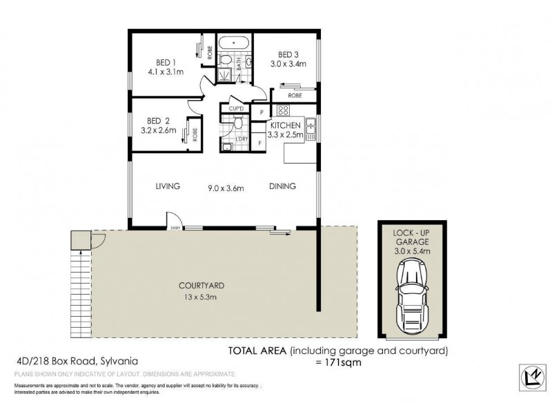 4D/218 Box Road, Miranda NSW 2228 Floorplan