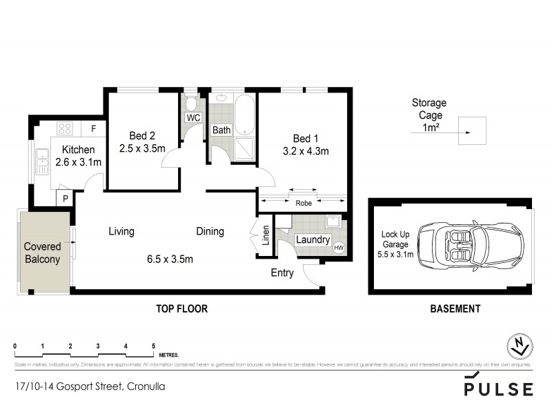 17/10-14 Gosport Street, Cronulla NSW 2230 Floorplan