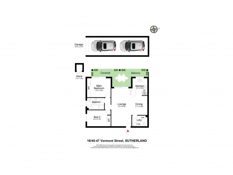16/45-47 Vermont Street, Sutherland NSW 2232 Floorplan