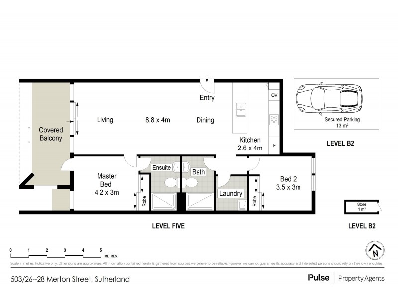 503/26 Merton Street, Sutherland NSW 2232 Floorplan