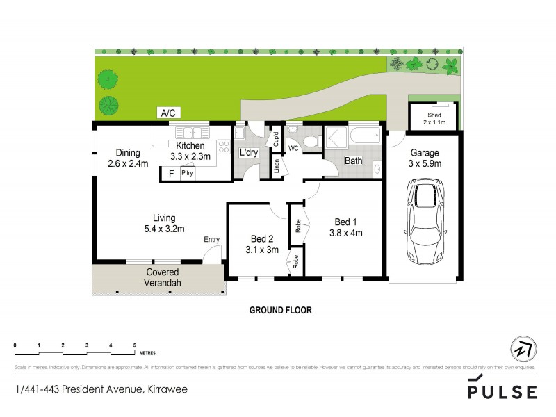 1/441 President Avenue, Kirrawee NSW 2232 Floorplan
