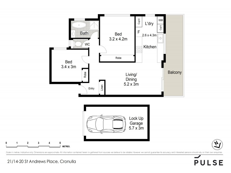 21/14-20 St Andrews Place, Cronulla NSW 2230 Floorplan